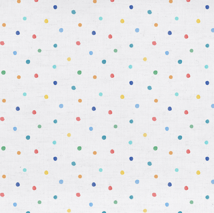 Junior Polka Dot Natural Curtain Cushion Fabric