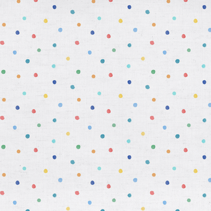 Junior Polka Dot Natural Curtain Cushion Fabric