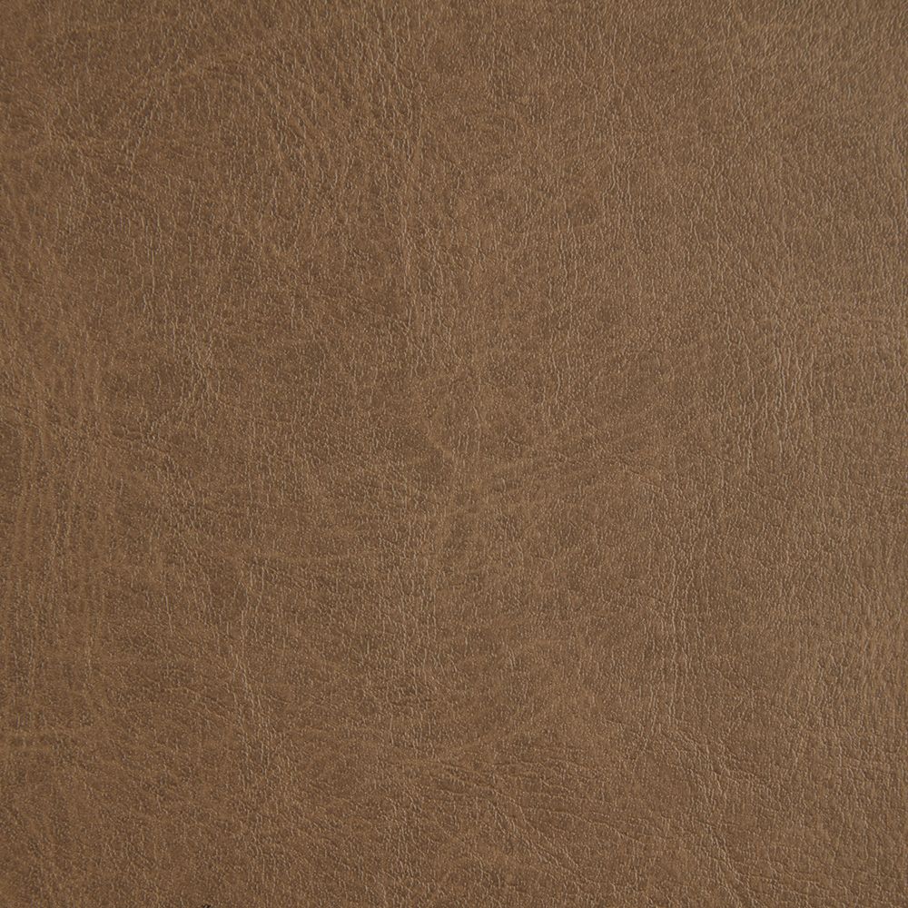 Pommel Chamoisee durable leather-look vinyl in a brown tone with a worn texture, ideal for upholstery and crafting projects.