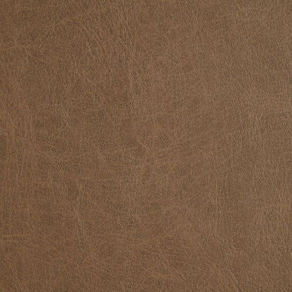 Pommel Chamoisee durable leather-look vinyl in a brown tone with a worn texture, ideal for upholstery and crafting projects.