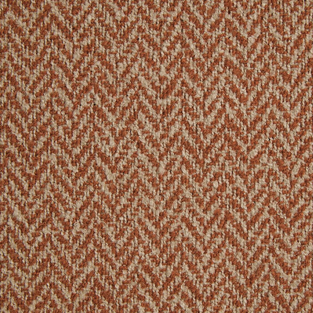 Ravensmere Woven Herringbone Contract Upholstery Fabric Cayenne