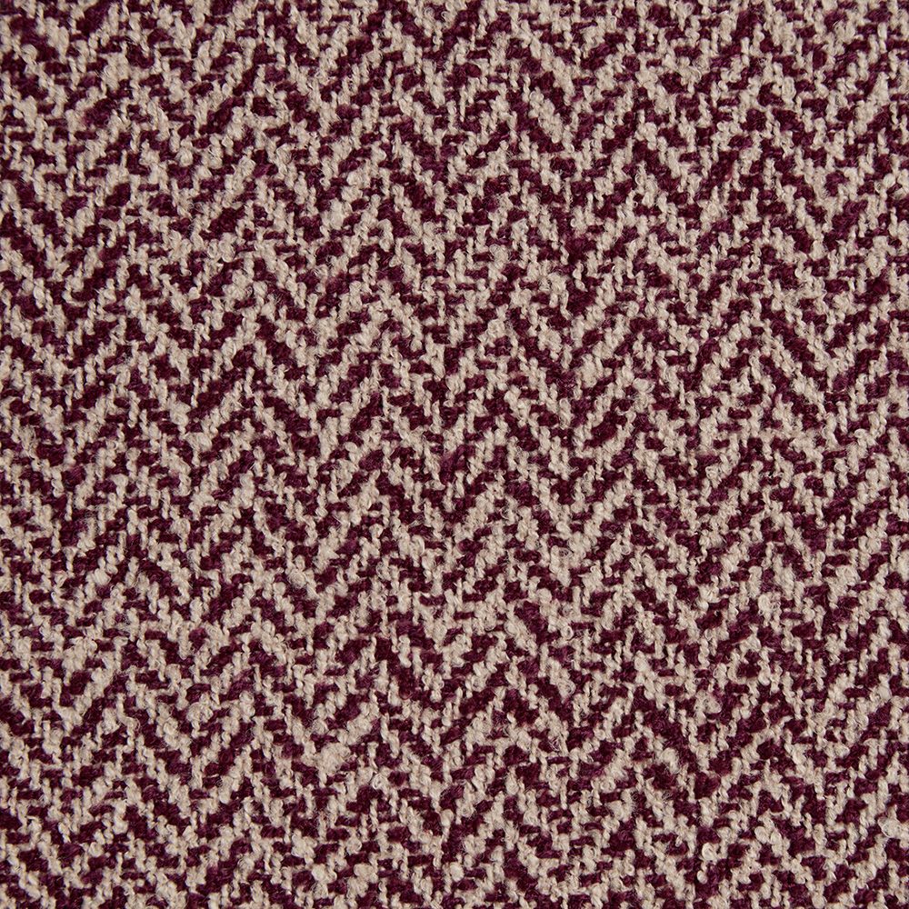 Ravensmere Woven Herringbone Contract Upholstery Fabric Mulberry
