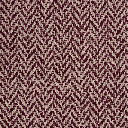 Ravensmere Woven Herringbone Contract Upholstery Fabric Mulberry