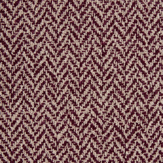 Ravensmere Woven Herringbone Contract Upholstery Fabric Mulberry
