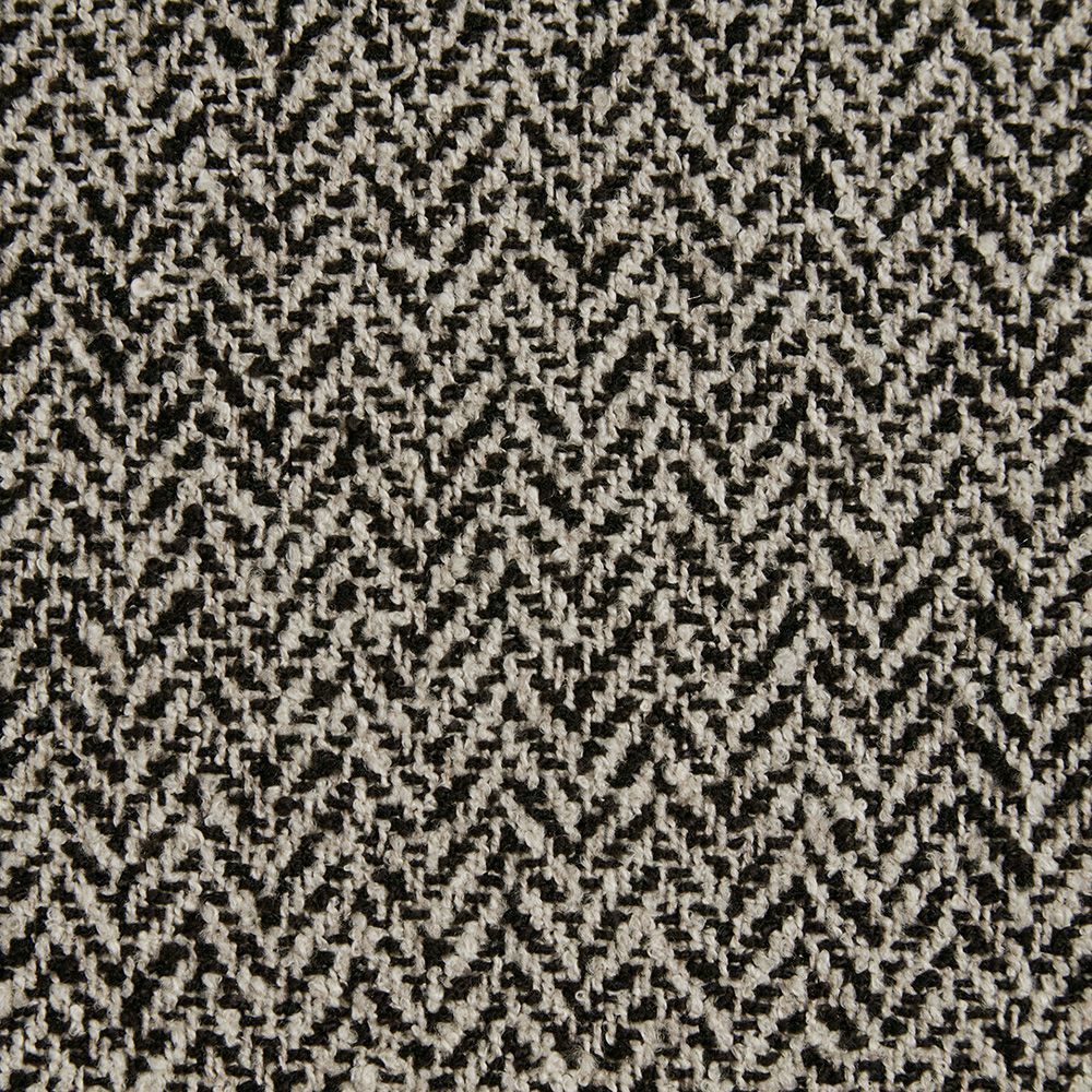 Ravensmere Woven Herringbone Contract Upholstery Fabric Noir