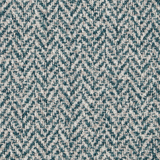 Ravensmere Woven Herringbone Contract Upholstery Fabric Ocean