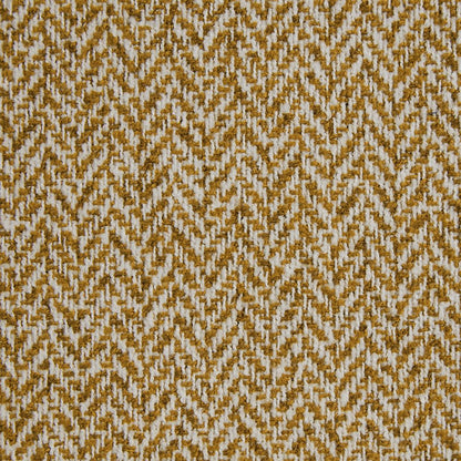 Ravensmere Woven Herringbone Contract Upholstery Fabric Old Gold