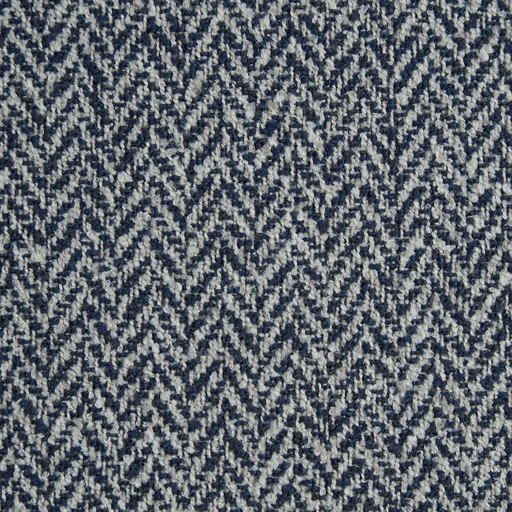 Ravensmere Woven Herringbone Contract Upholstery Fabric Sapphire