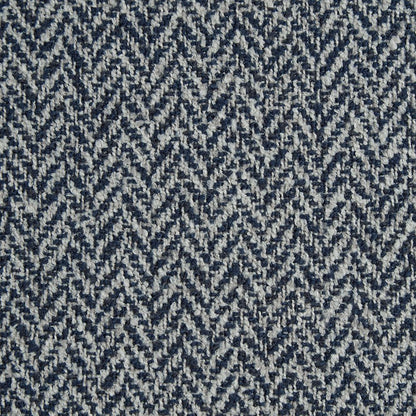 Ravensmere Woven Herringbone Contract Upholstery Fabric Sapphire