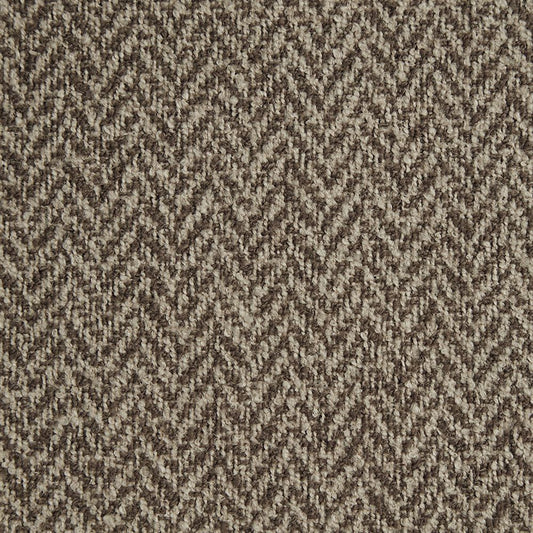 Ravensmere Woven Herringbone Contract Upholstery Fabric Truffle