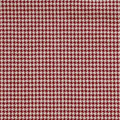 Ravensmere Woven Houndstooth Contract Upholstery Fabric Burgundy