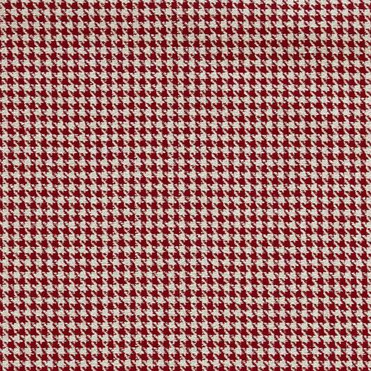 Ravensmere Woven Houndstooth Contract Upholstery Fabric Burgundy
