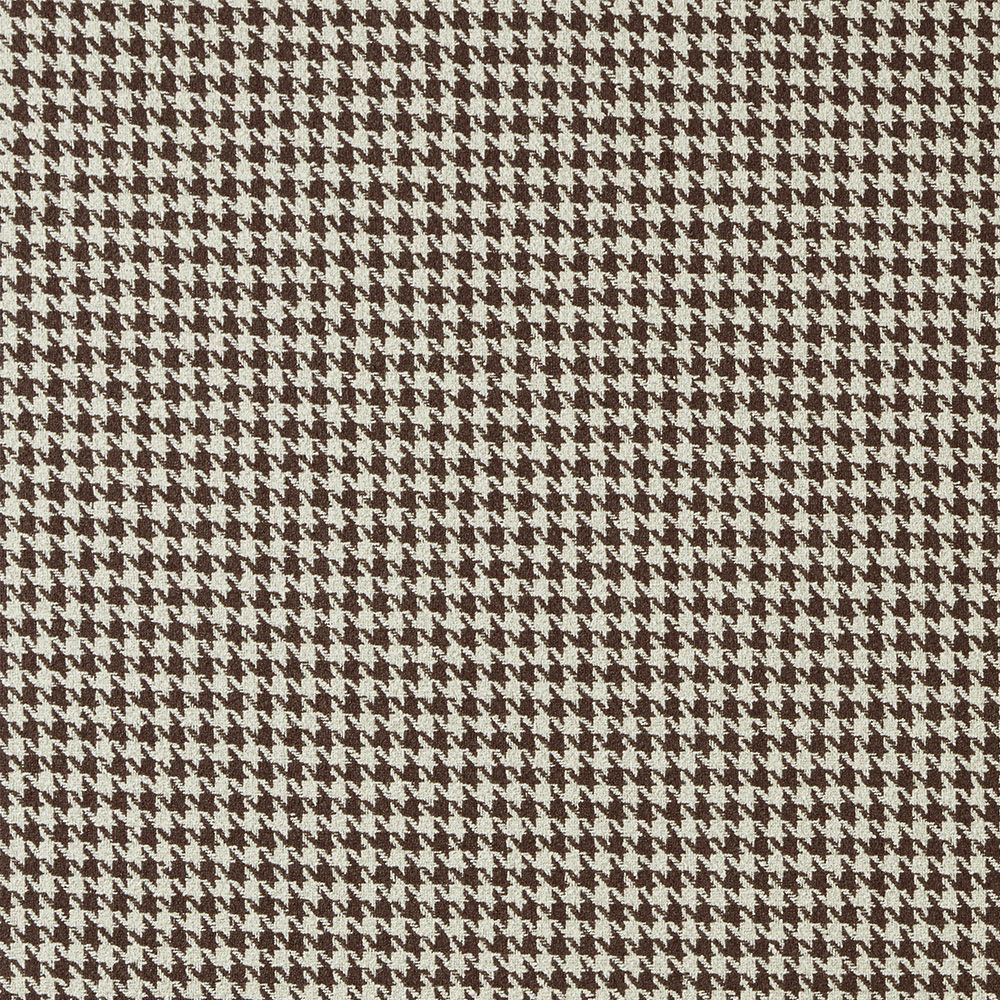 Houndstooth pattern in brown and beige on a brown background