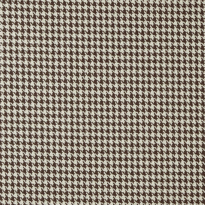 Houndstooth pattern in brown and beige on a brown background