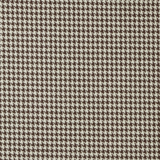Houndstooth pattern in brown and beige on a brown background