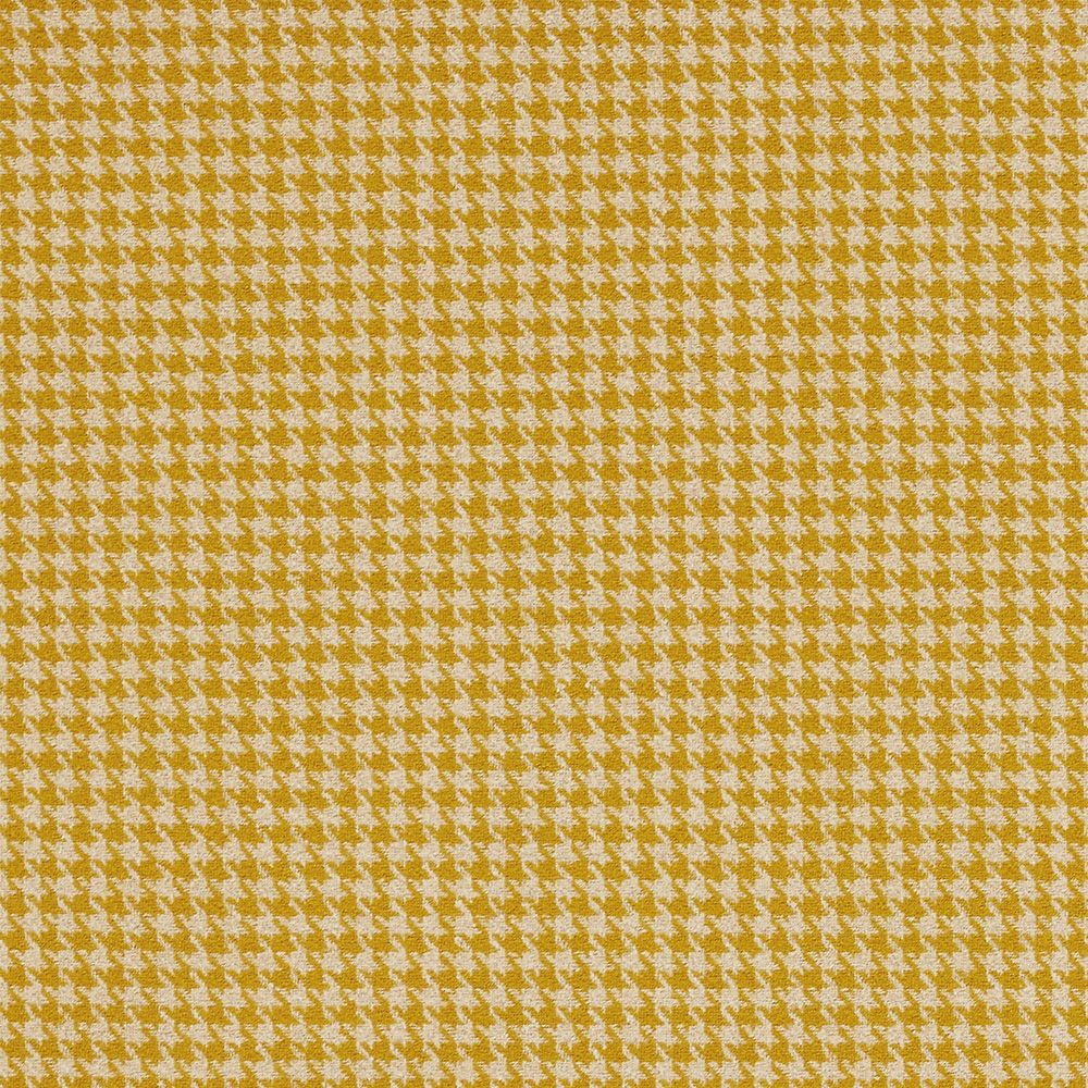Ravensmere Performance Houndstooth Weave Upholstery Fabric Gold