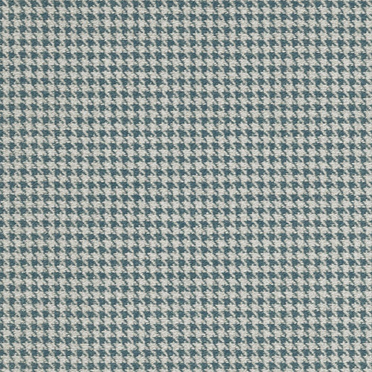 Ravensmere Woven Houndstooth Contract Upholstery Fabric Ocean
