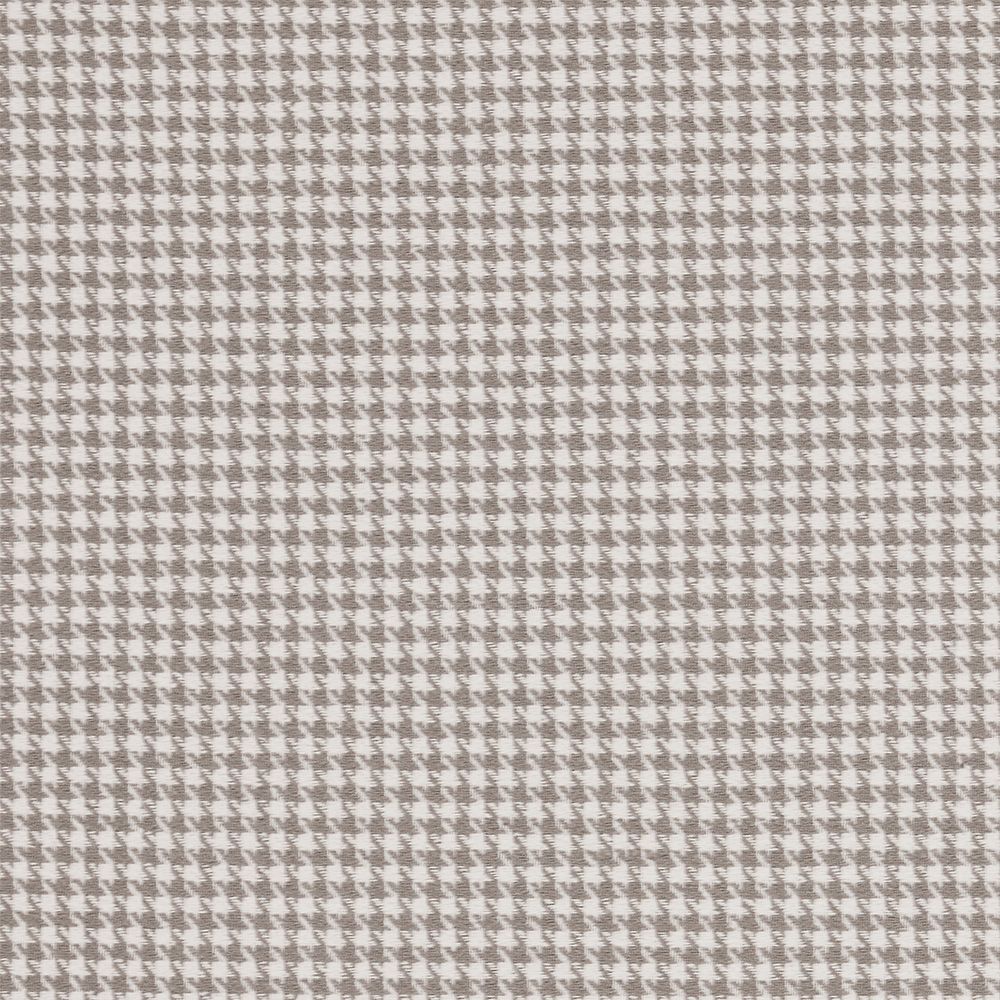 Houndstooth pattern fabric swatch in gray and white