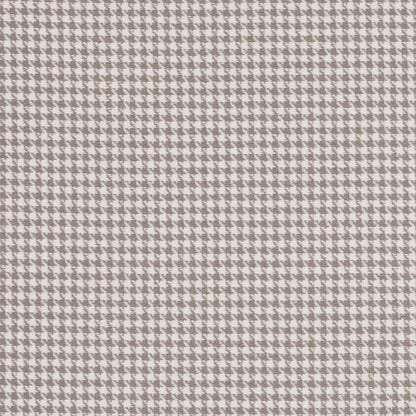 Houndstooth pattern fabric swatch in gray and white
