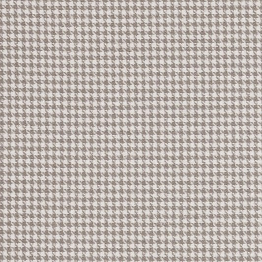 Houndstooth pattern fabric swatch in gray and white