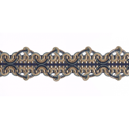 Regal Braid Trim 50mm Sovereign Navy