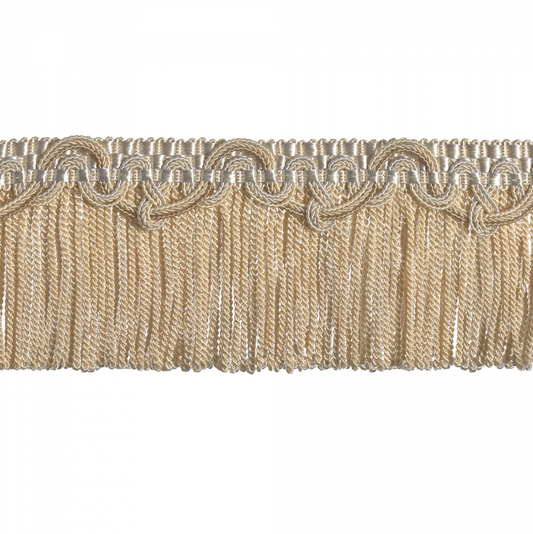 Regal Bullion Fringe 8cm Trim Almond Silk