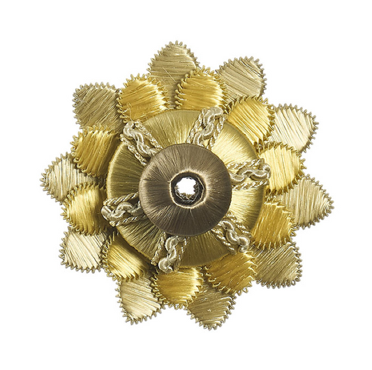 Regal Decorative 6cm Rosette Gilded Gold