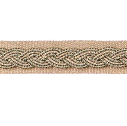 Barocco Plated Flat Braid Trim Powder