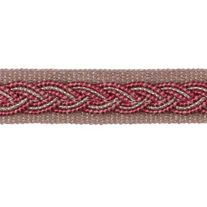 Barocco Plated Flat Braid Trim Realgar