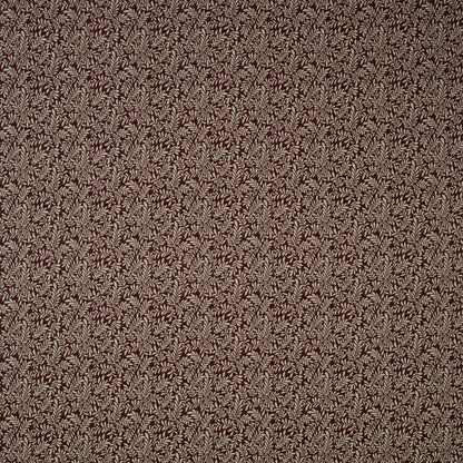 Foliage Claret Jacquard Weave