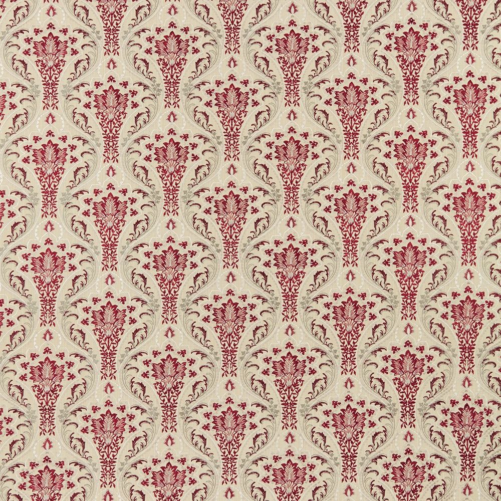 Sonrel Floral Carmine - Arts Nouveau Embroidered | Curtains