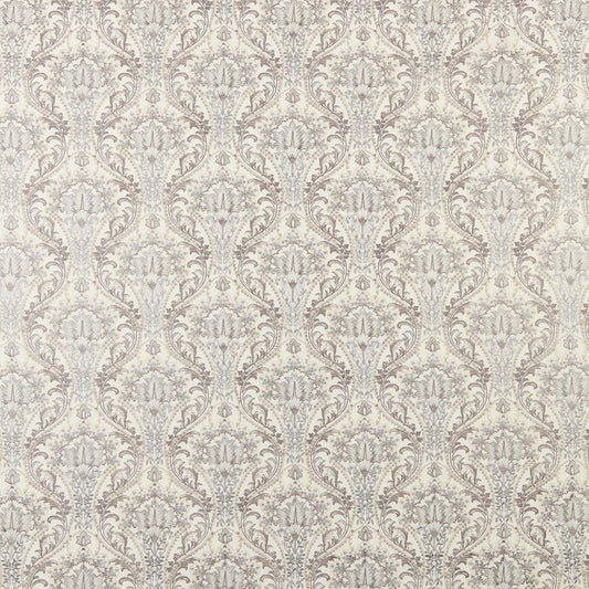 Sonrel Floral Mineral fabric featuring intricate art nouveau floral patterns in muted tones, ideal for curtains and creative textile projects.