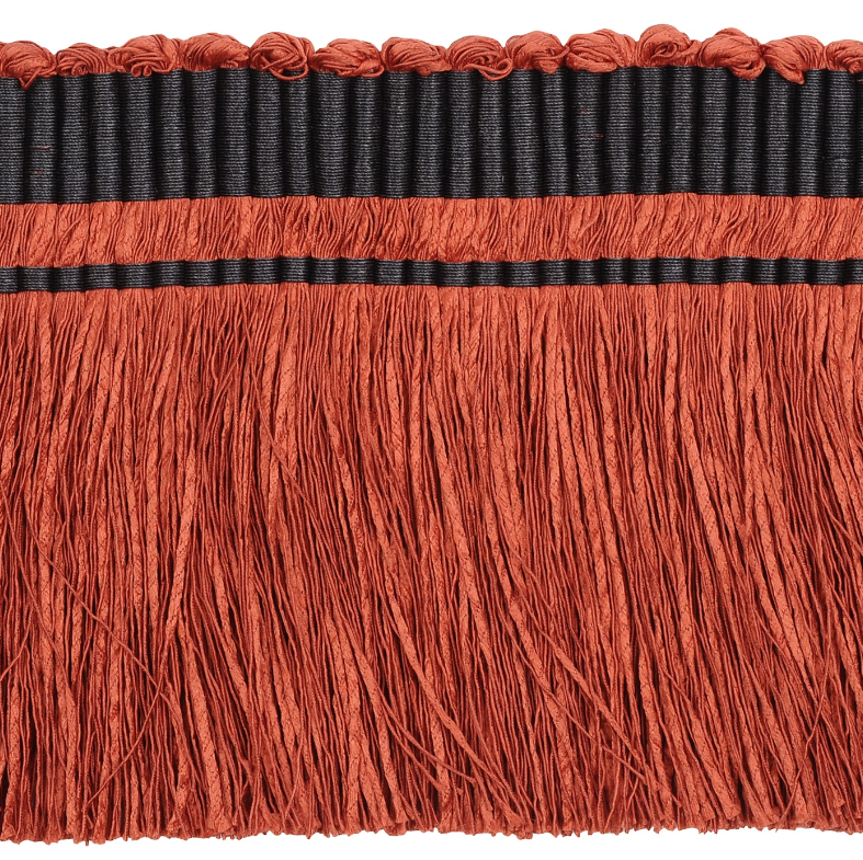 Strata Cut Fringe 120mm Trim Rust