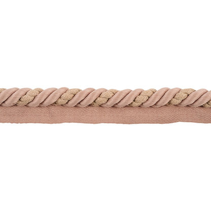 Clay colour piping cord trim on a white background