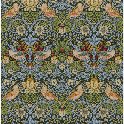 William Morris Tapestry Strawberry Thief Forest Green