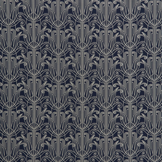 Art Deco Sunlight Midnight Detail Fabric Upholstery Curtains