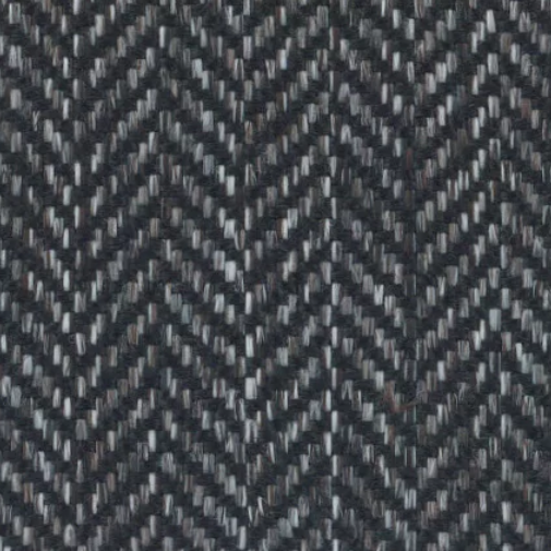 Tailored Herringbone Upholstery Fabric Charcoal