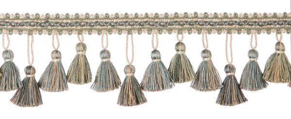 Barocco Tassel Fringe Trim Powder