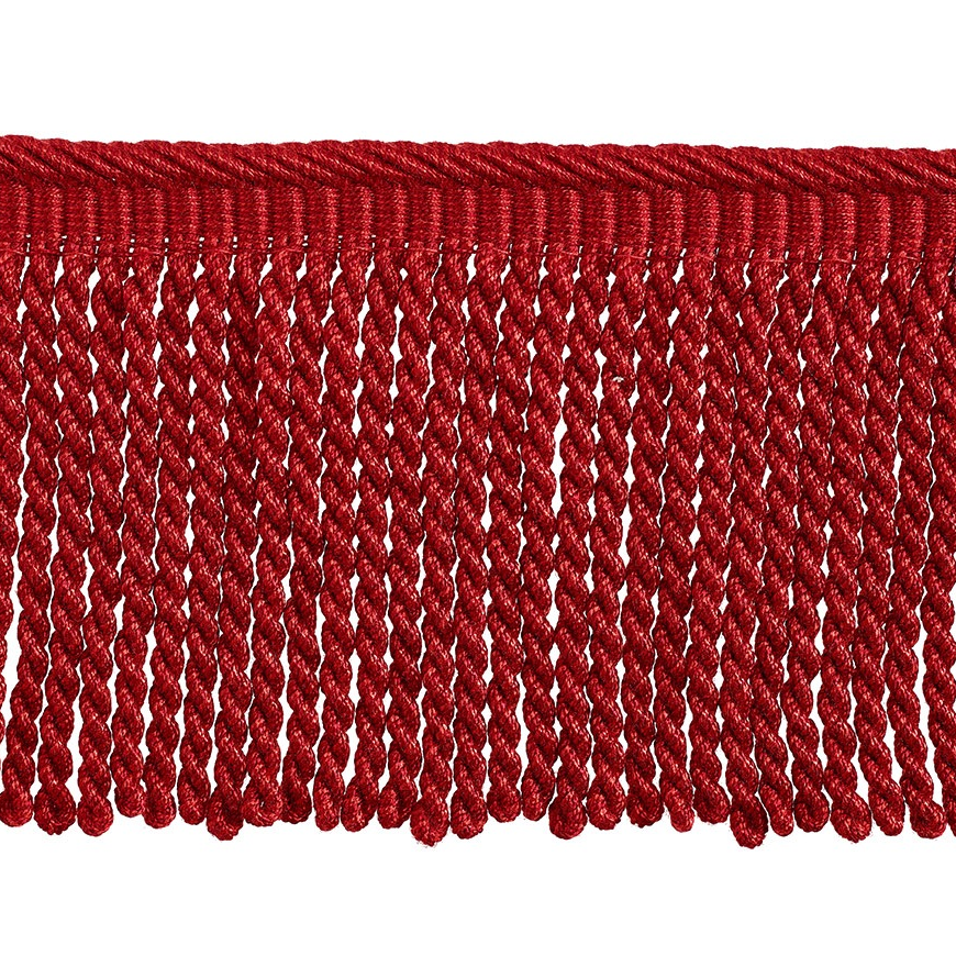 Valenza Bullion Fringe 12cm Trim Cardinal