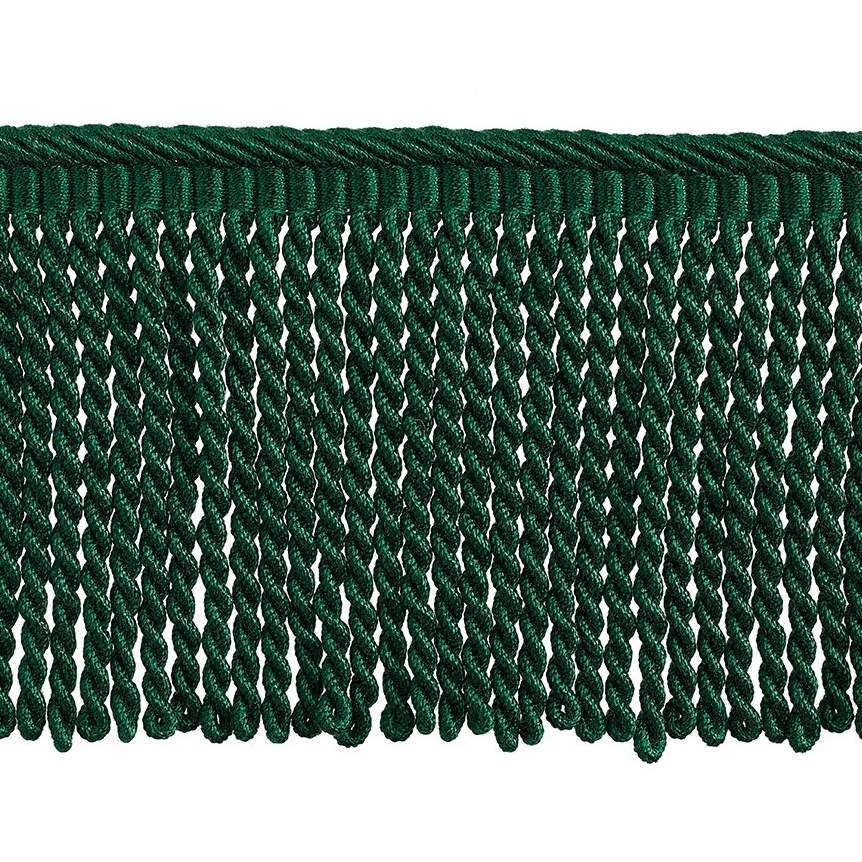 Valenza Bullion Fringe 12cm Trim Medici Green