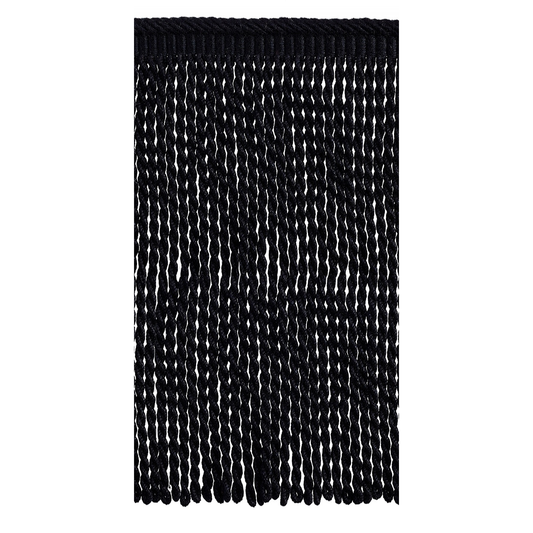 Valenza Bullion Fringe 21cm Trim Black Truffle