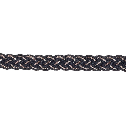 Valenza Braided Gimp Cord 10mm Trim Black Truffle