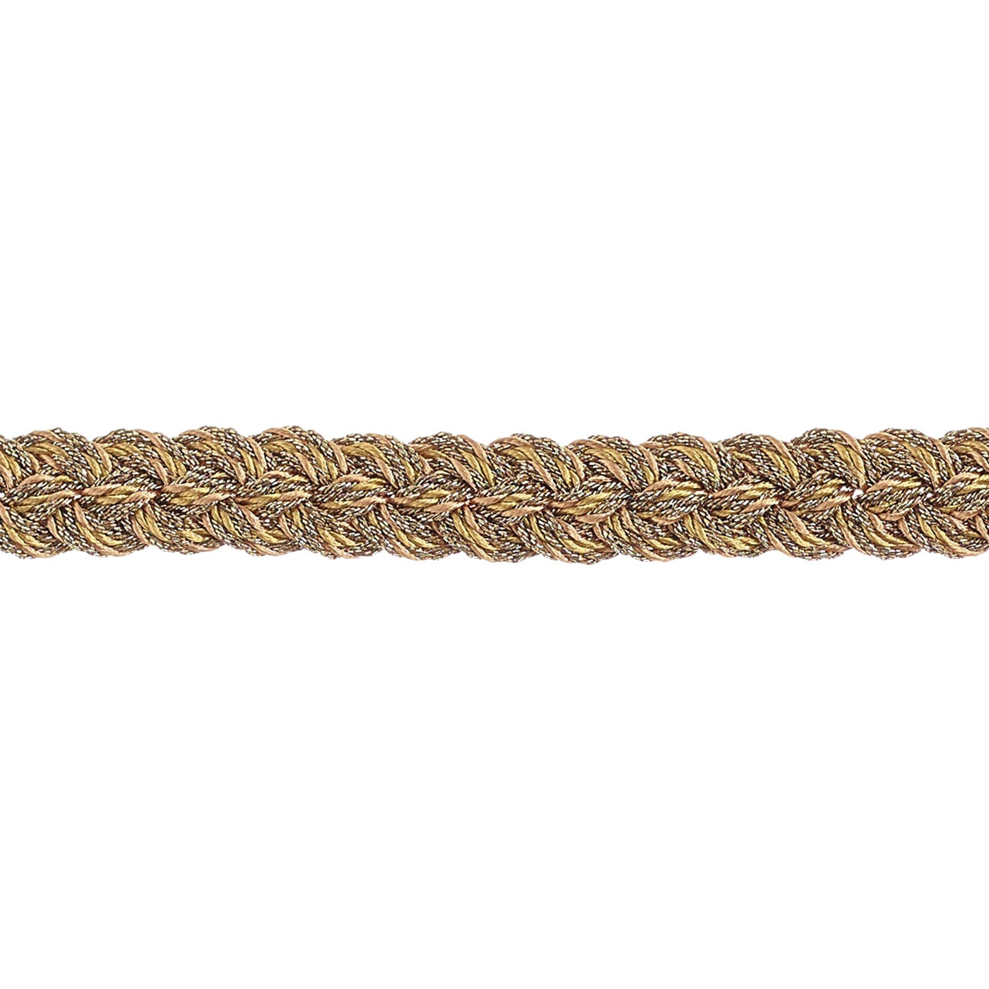 Valenza Braided Gimp Cord 10mm Trim Old Gilt