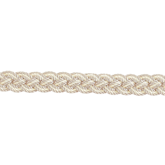 Valenza Braided Gimp Cord 10mm Trim Pearl Patina
