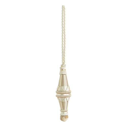 Valenza Decorative 9cm Key Tassel Pearl Patina