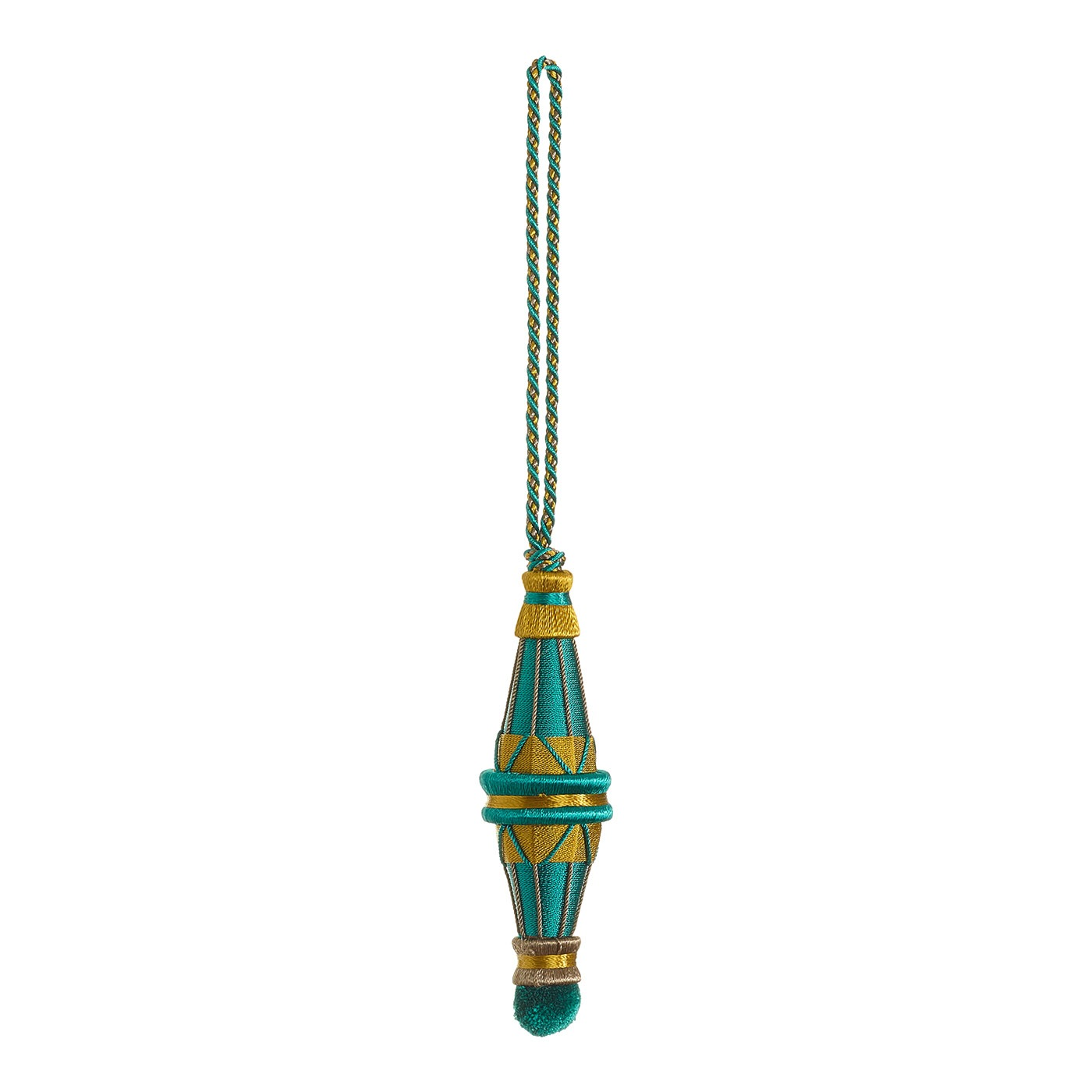 Valenza Decorative 9cm Key Tassel Verdigris Royale
