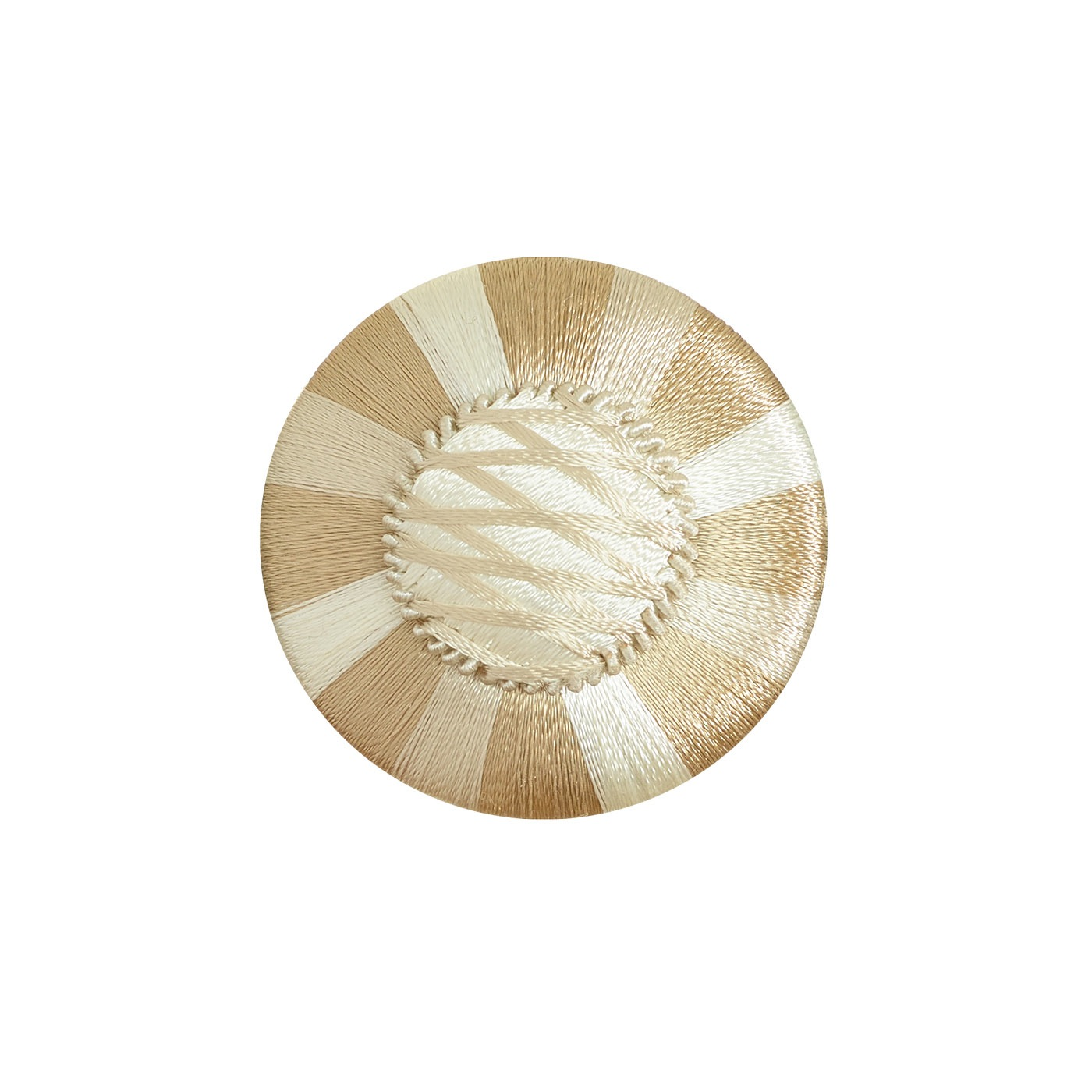 Valenza Decorative Braided Passementerie Rosette French Beige