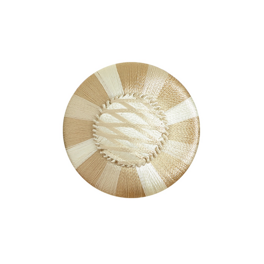 Valenza Decorative Braided Passementerie Rosette French Beige