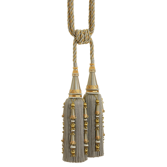 Valenza Decorative Double Tassel Tieback Amethyst Ash
