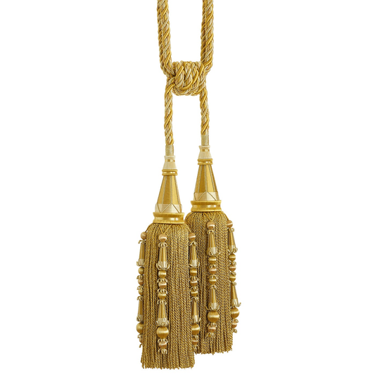 Valenza Decorative Double Tassel Tieback Gold
